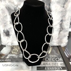 Closet Clearout! Today only! Silver XL Link Necklace